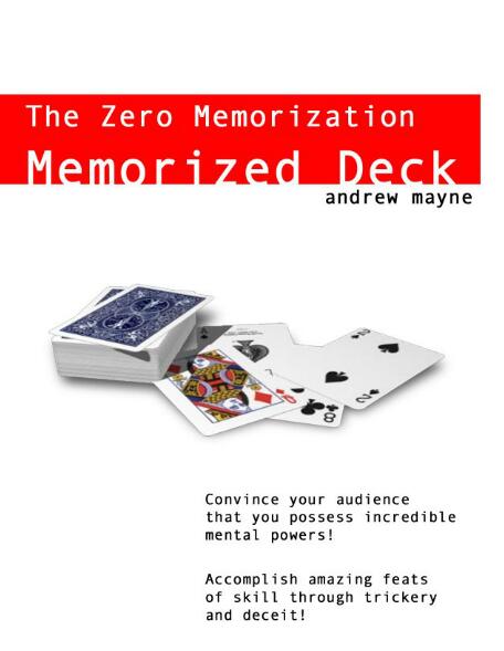 Andrew Mayne - The Zero Memorization Memorized - Click Image to Close